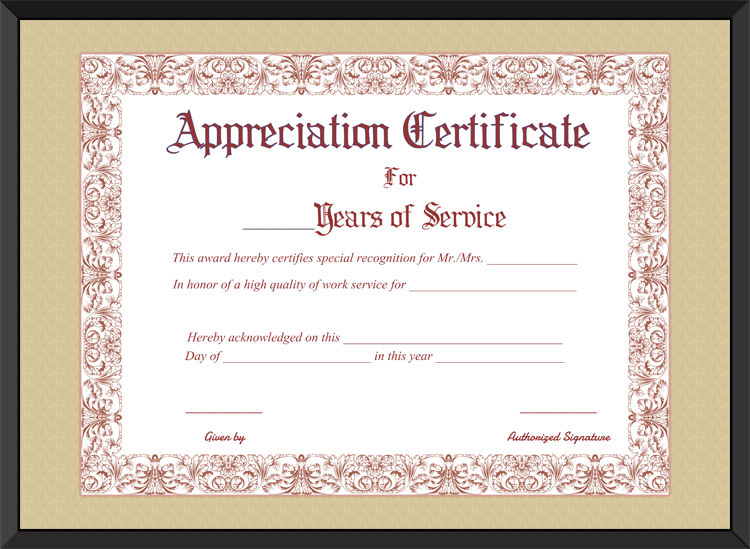 Appreciation-Certificate-for-Years-of-Service-template
