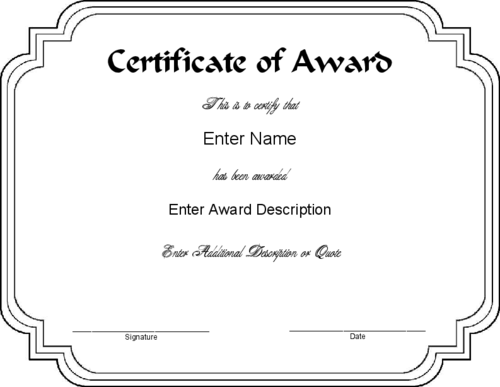 black-and-white-printable-certificate-blank