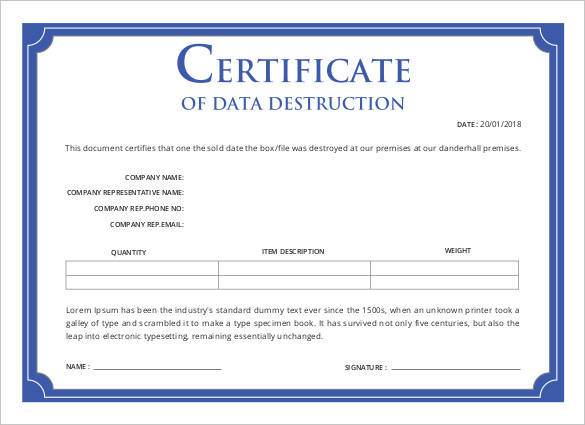 certificate-of-data-destruction-medical-pdf-template