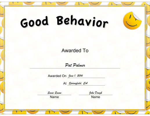 business-behavior-yellow-school-printable-certificates-blank-certificate