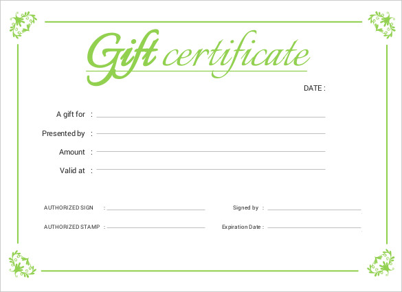 Business Gift Certificate Template Free from www.certificatestemplate.com
