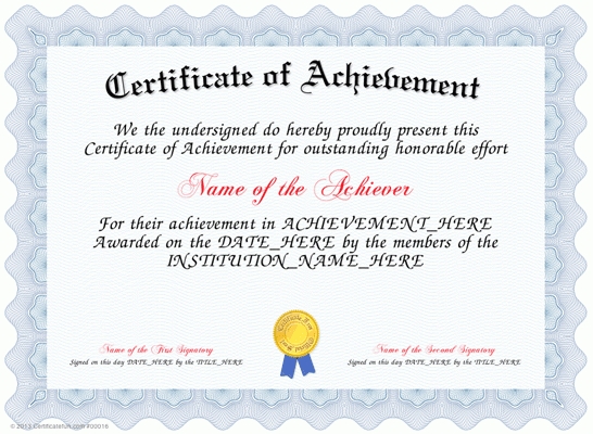 printable-doc-pdf-samplesachievement-pertaining-to-free-customizable-printable-certificates-of-achievement