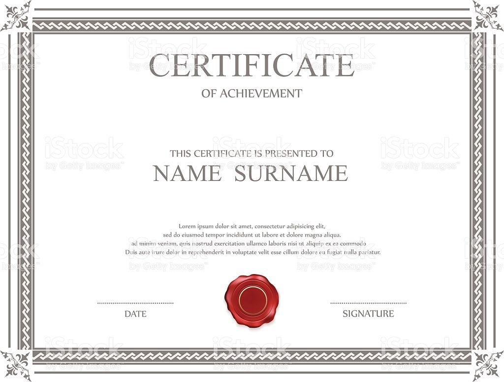 grey-red-award-certificate-blank-red-seal-doc-template