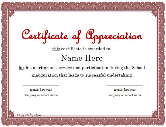 DOWNLOAD-Appreciation-Certificate-templates