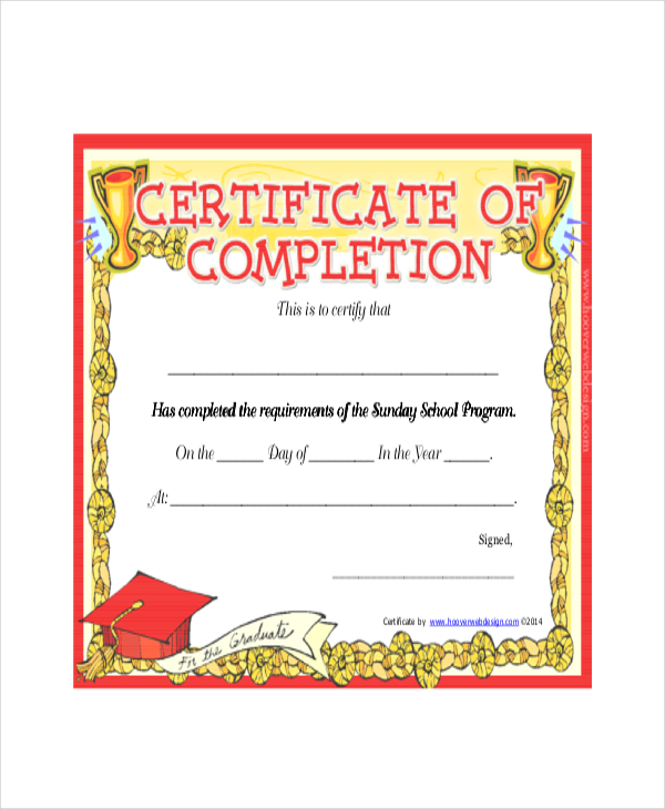 Download-pdf-Sunday-School-Completion-Certificate
