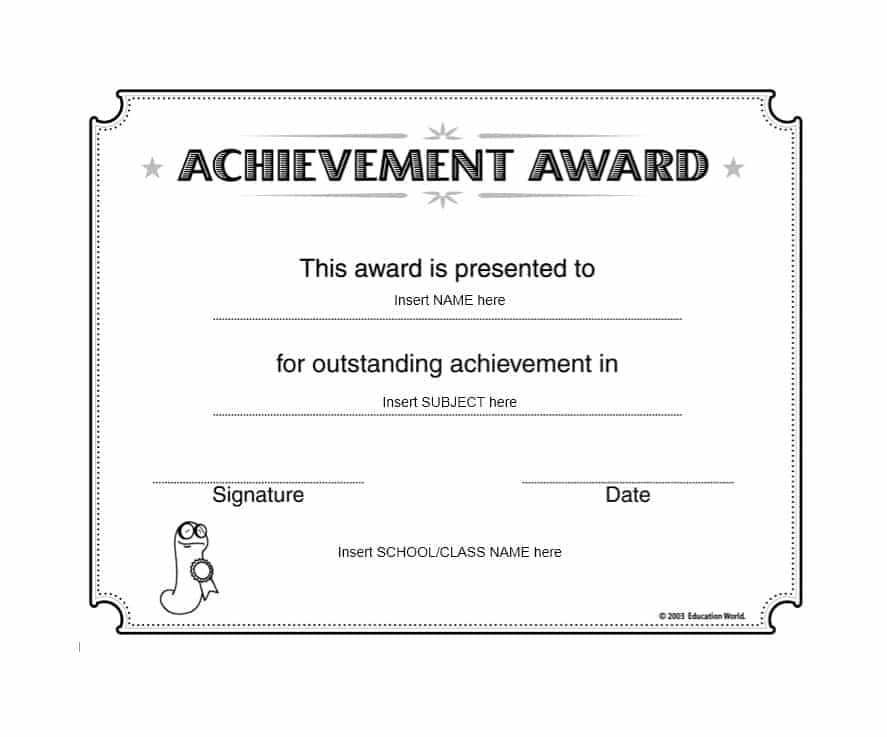 blank-professional-Achievement-Certificate-template