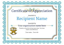 blue-Appreciation-Certificate-templates