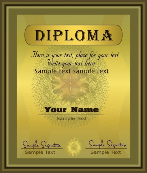 golden-printable-doc-pdf-diploma- vector