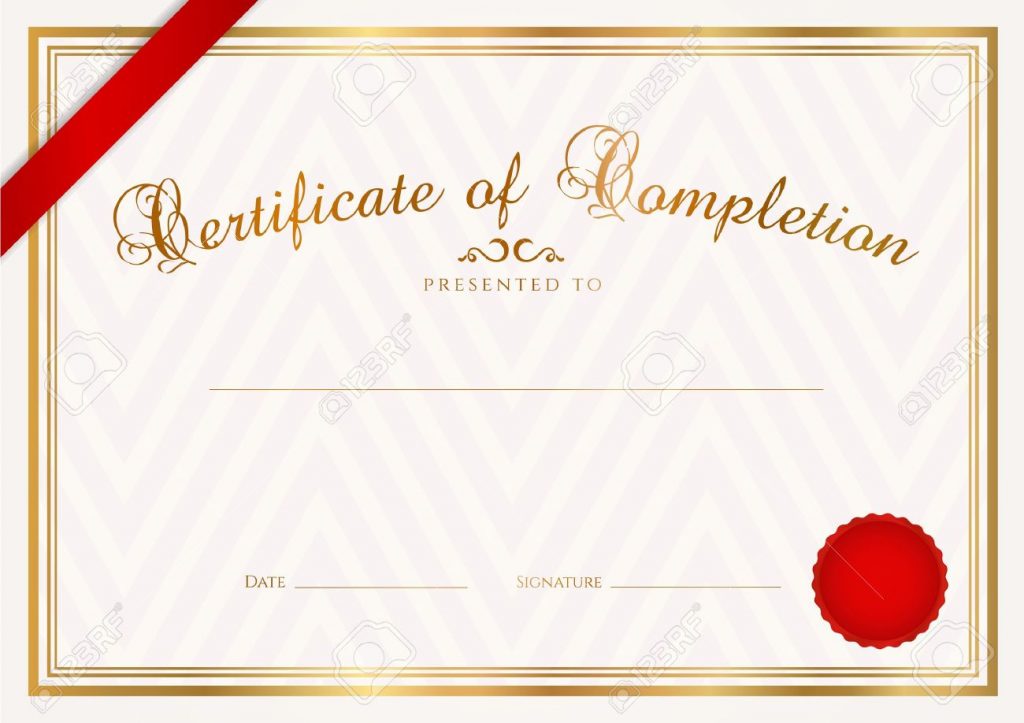 printable-doc-docx-certificate-diploma-of-completion-design-template-sample-background-with-abstract-pattern-gold