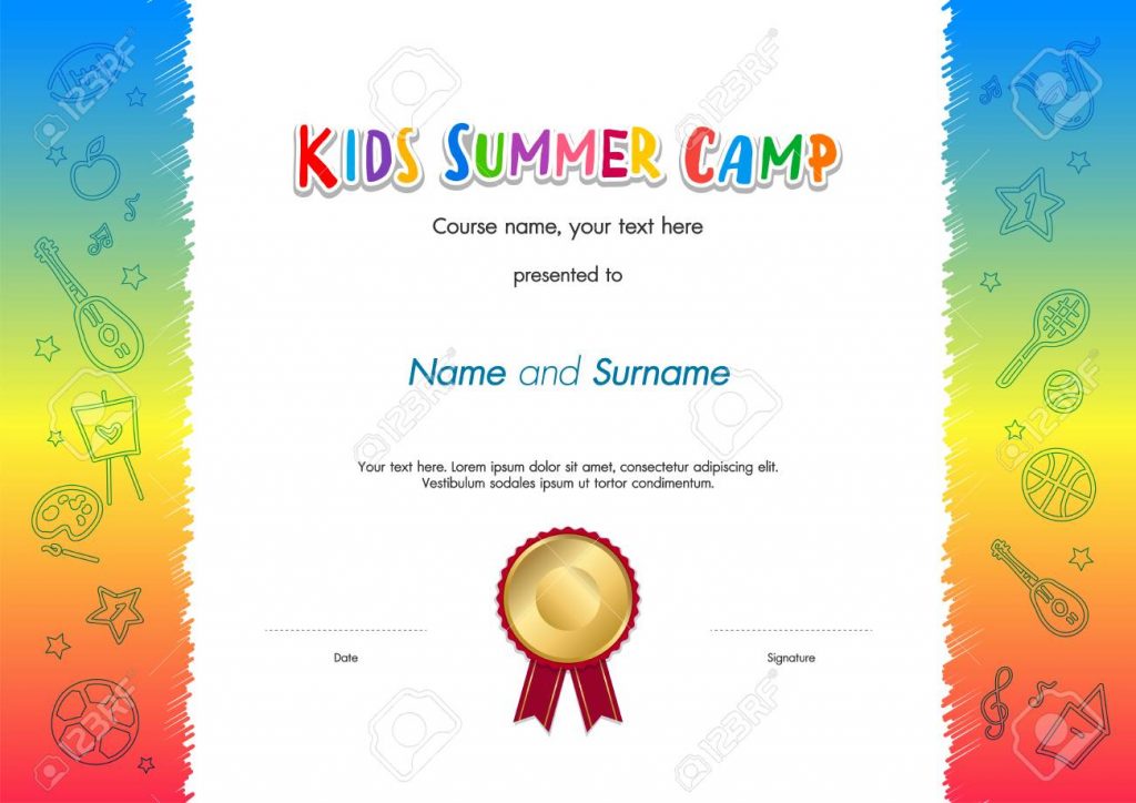 new-formatted-summer-camp-award-certificates-editable/kids-summer-camp-diploma-or-certificate-template-award-seal-with