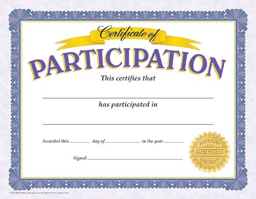 certificate-of-participation-template-yellow-seal