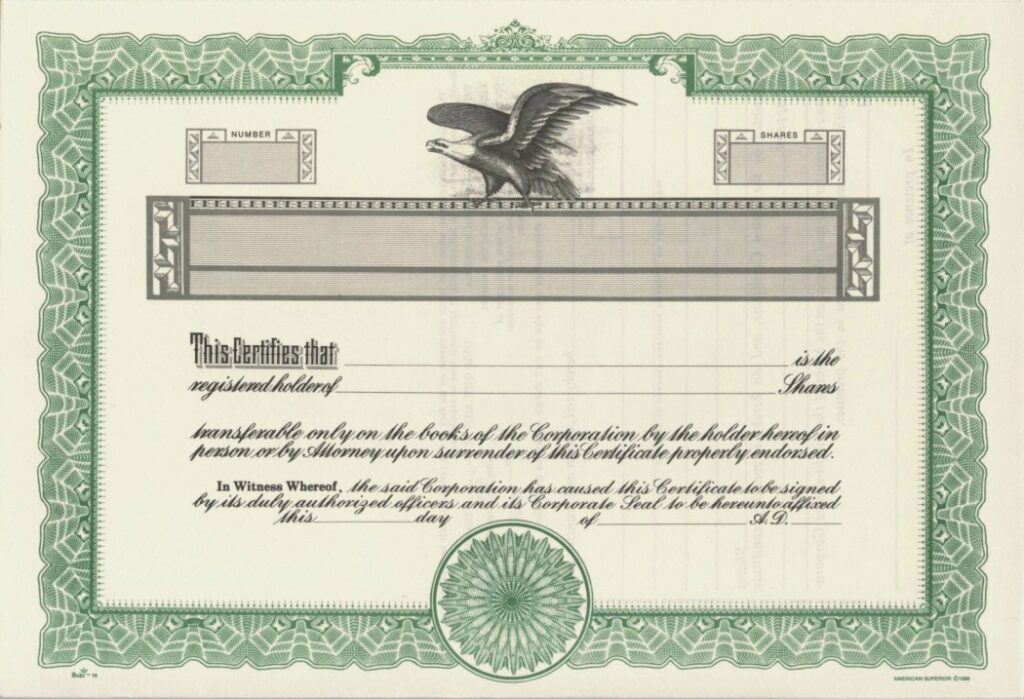 duke-bird-stock-certificates-printed-blue-and-black-inks-on-rag-bond-12-x-11