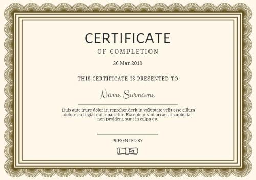 brown-border0certificate-of-completion-free-printable