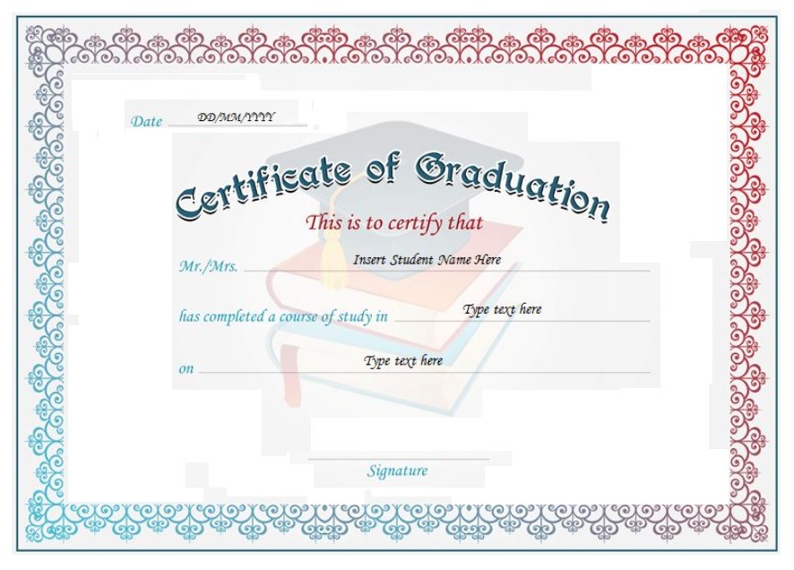 Professional-Graduate-Certificate-Template sample