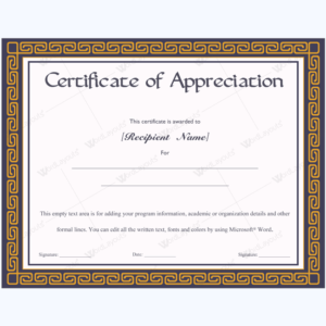 sample certificate of recognition